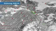 48-Stunden-Wetterfilm: Regenreiche Nacht und gemischte Aussichten für Deutschland