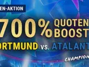 Bet-at-home bietet 700% Quotenboost für Champions League Spiel Dortmund gegen Atalanta
