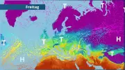 Europas Wetterlage: Tiefdruckgebiete dominieren für fünf Tage