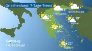 Griechenland-Wetterprognose: 7-Tage-Trend für Athen, Kreta und Lesbos