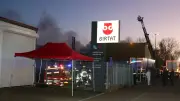Großbrand bei Döner-Produzent Birtat: Kühlhaus in Murr in Flammen
