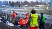 Johanniter simulieren Ernstfall: Großübung nach Explosion im Bruno-Plache-Stadion von Lok Leipzig