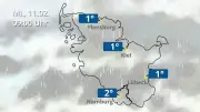 Regen- und Wolkenfilm für Nordsee- und Ostseeküste: Wetterprognose für Hamburg und Schleswig-Holstein