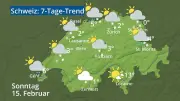 Schweizer Wettertrend: 7-Tage-Prognose für Bern, Basel, Genf und Zürich