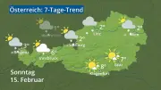 Wettertrend für Österreich: Regen, Schnee und Temperaturen im 7-Tage-Blick