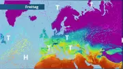 Wintercomeback in Europa: So breitet sich die kalte Luft am Wochenende aus