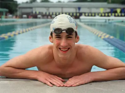 Die Notiz, die Michael Phelps' Karriere startete: Vor 25 Jahren schwamm er seinen ersten Weltrekord