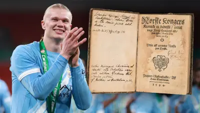 Erling Haaland schenkt teuerstes Buch Norwegens seiner Heimatbibliothek