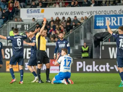 Hansa Rostock triumphiert trotz roter Karte: 1:0-Sieg in Wiesbaden