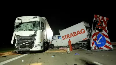 Schwerer Lkw-Unfall auf A2 in Brandenburg: Autobahn nach Kollision mit Baustelle stundenlang gesperrt