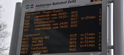 Ver.di-Streik im Burgenlandkreis: PVG-Busausfall trifft Fahrgäste hart