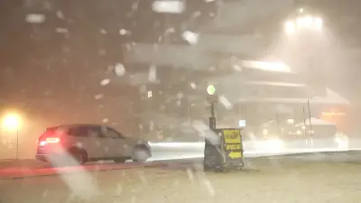 Wintereinbruch durch Sturmtief Marlies: Schneesturm fegt über die Alpen