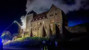 856 Jahre alte Runneburg in Flammen: Historisches Thüringer Schloss brennt