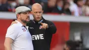 Baumgart gratuliert seinem ehemaligen Assistenten Wagner zum Köln-Traineramt