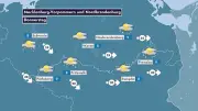 Frühlingswetter vorbei: Schneeregen und Temperatursturz im Nordosten
