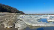 Letztes Eis auf der Ostsee trotzt dem Frühling: Winterlandschaft auf Usedom hält sich