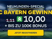 Merkur Bets Quotenboost: 10er Quote für Bayern-Sieg gegen Gladbach am 06.03.26