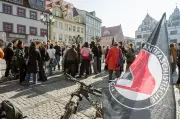 Naumburger Schüler protestieren gegen Wehrpflicht: Schulstreik auf dem Marktplatz