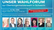 OB-Wahlforum in Schwerin ausverkauft - Livestream für alle Interessierten