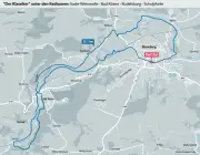 Radtour im Burgenlandkreis: Saale-Rundfahrt von Naumburg zur Rudelsburg