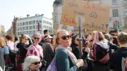 Tausende demonstrieren in Halle für Gleichberechtigung am Frauentag