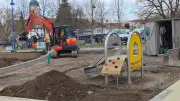 Wasserspielplatz am Schützenplatz in Sangerhausen: Einweihung rückt näher