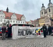 Wittenberg: 200 Menschen demonstrieren gegen Rechtsruck im Landtagswahlkampf