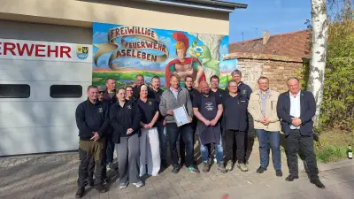 Beeindruckendes Graffiti-Kunstwerk von Alto Kottmeir ziert Feuerwehrhaus in Aseleben