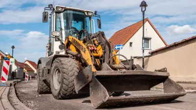 Diebe erbeuten teuren Radlader von Baustelle im Burgenlandkreis