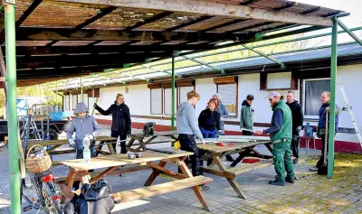Dorfclub in Quellendorf: Umbau des alten Freibads für Kleene Pfingsten im Endspurt