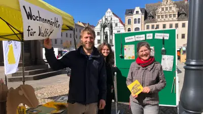 Feierabendmarkt in Wittenberg: Verein sammelt Rezepte für Agrarwende