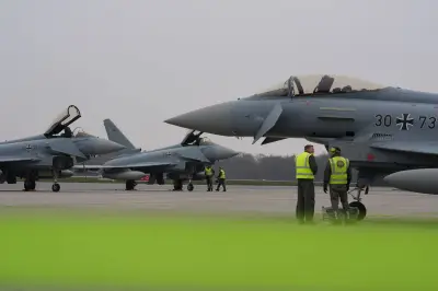 Fünf Eurofighter landen auf Lübecker Flughafen: Luftwaffe übt zivile Zusammenarbeit