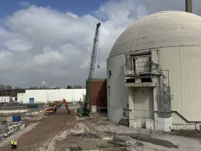 Kernkraftwerk Stade: Rückbau erreicht finalen Meilenstein mit Abbruch des Reaktorgebäudes