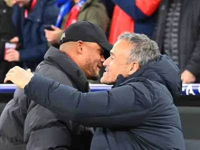 Kuriose Szene: Kompany und Enrique treffen sich in den Katakomben