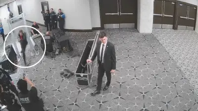 Neues Video zeigt Schießerei bei Trump-Dinner: Hotel-Schütze feuert auf Agenten