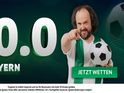 ODDSET Quotenboost: 20,0 auf Bayern-Sieg in Freiburg - Mega-Angebot für Neukunden