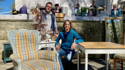 Seehotel Frankenhorst: Hotelmobiliar trifft Dachboden-Schätze beim Flohmarkt