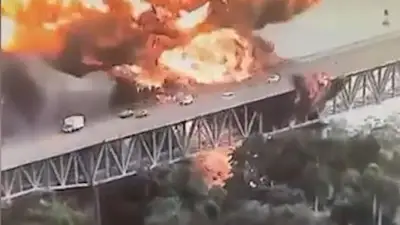 Tödliche Explosion in Panama: Tankwagen-Brand auf Brücke der Amerikas fordert ein Todesopfer