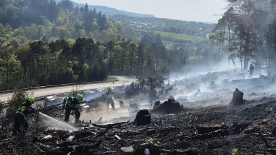Waldbrand bei Kaiserslautern: A63 komplett gesperrt