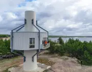 Ausgedientes Windrad wird zur Ferienwohnung: Urlaub in der Tagebaulandschaft