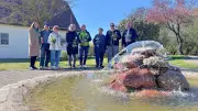 Bitterfeld-Wolfen startet Brunnensaison: Trockener Zschepkauer Brunnen sprudelt wieder