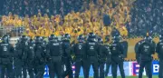 Dynamo Dresden gegen Hertha BSC: Gewaltsame Ausschreitungen überschatten Zweitliga-Spiel