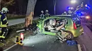 Erneut schwerer Unfall am Todesbaum: 25-Jähriger schwer verletzt nach Baum-Crash