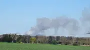 Große Rauchwolke bei Pasewalk: Brandort auf Truppenübungsplatz vermutet