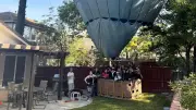 Heißluftballon landet überraschend im Privatgarten in Südkalifornien