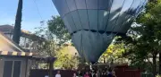Heißluftballon landet ungeplant im Garten: Überraschungsbesuch in Kalifornien