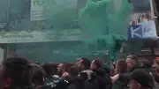 Pyro beim Fan-Marsch: Werder-Fans zeigen Leidenschaft vor Nordderby