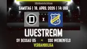 SV Dessau 05 unterliegt SSC Weißenfels in Verbandsliga-Spitzenspiel