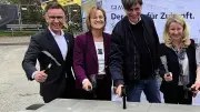 Symbolhafte Hammerschläge: Baustart für millionenschweres Transformationszentrum TRAVIS in Schwedt