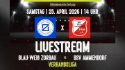 Verbandsliga Sachsen-Anhalt: Spitzenduell zwischen Blau-Weiß Zorbau und BSV Ammendorf im Livestream